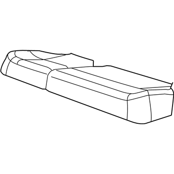 Dodge 1NH981D5AA COVER AND PAD Rear seat cushion