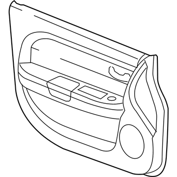 Chrysler 1GH601DBAA PANEL Front Door Trim