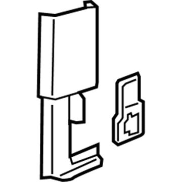 Jeep 6EN01TX7AC MOLDING B Pillar Mid Section, Seat Belt Pass Through At Lower Mounting