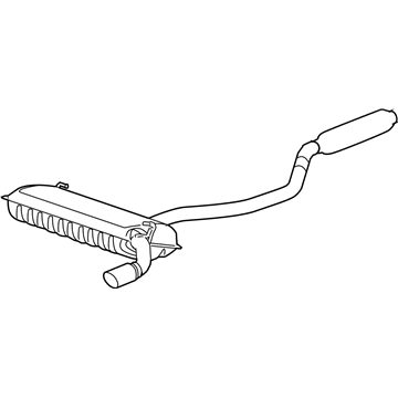 Jeep 68142883AD MUFFLER AND RESONATOR Exhaust
