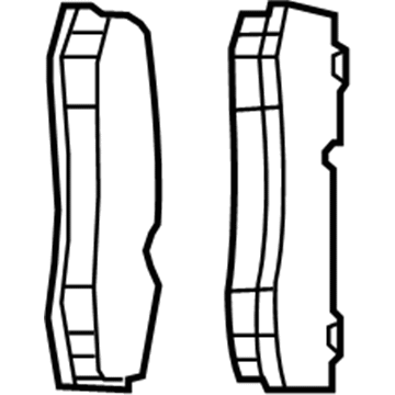 Dodge 68144213AA PAD KIT Front Disc Brake Contains 4 Pads