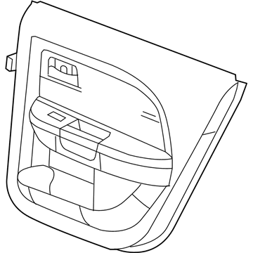 Dodge 1GL481DBAA PANEL Rear Door Trim