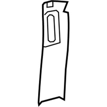 Jeep 6BM22TX7AD MOLDING B Pillar Upper