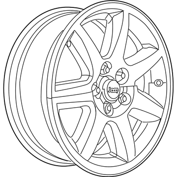 Jeep 1CG33PAKAB WHEEL Aluminum