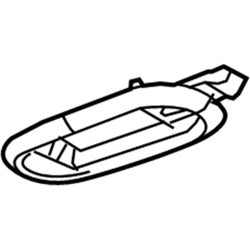 Ram 5JG55DX9AD LAMP Dome Oval Shape, Second Row, Includes Bezel and Lens