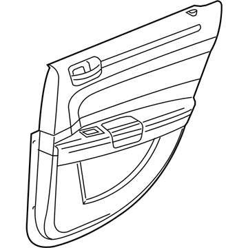 Dodge 1LF181DBAA PANEL Rear Door Trim