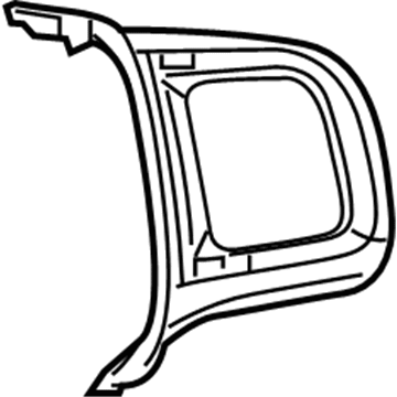 Ram 1VZ34JSLAA BEZEL Steering Wheel