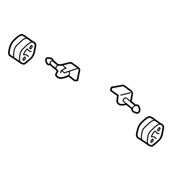 Dodge 68260902AA ISOLATOR AND BRACKET Exhaust Rear
