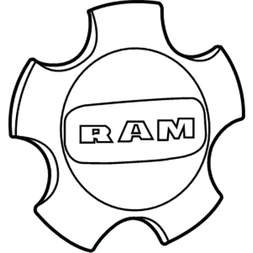 Ram 68171981AA CAP Wheel Center