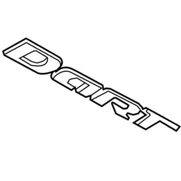 Dodge 68170754AA Nameplate