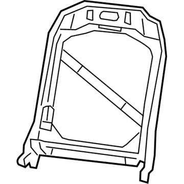 Ram 68272068AA FRAME Front Seat Back