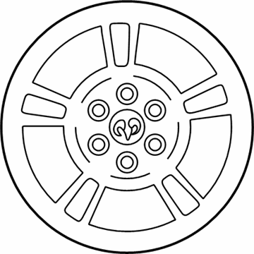 Dodge 52021945AA WHEEL Aluminum