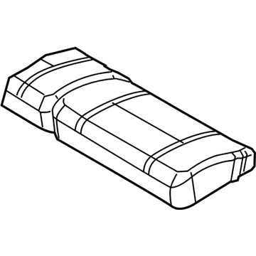 Chrysler 1FR021D5AA COVER Rear Seat Cushion Right