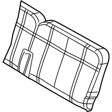 Chrysler 1FQ801D5AA COVER Rear Seat Back Right