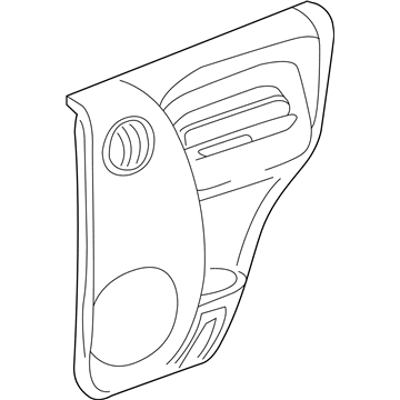 Jeep 5GF18WL5AM PANEL Rear Door Trim Includes Door Handle