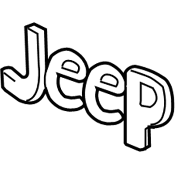 Jeep 68193400AA NAMEPLATE Hood Jeep