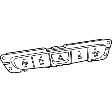 Jeep 68165249AC SWITCH Instrument Panel