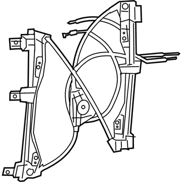 Chrysler 68314748AA REGULATOR Front Door Window