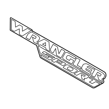 Jeep 6BM44CA1AB DECAL Front Fender Wrangler Sport