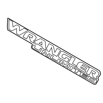 Jeep 6DZ07CA1AB DECAL Front Fender Wrangler Unlimited