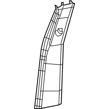 Jeep 6FF59DX9AA MOLDING B Pillar Upper