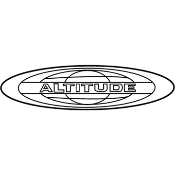 Jeep 68234479AA NAMEPLATE Liftgate Altitude