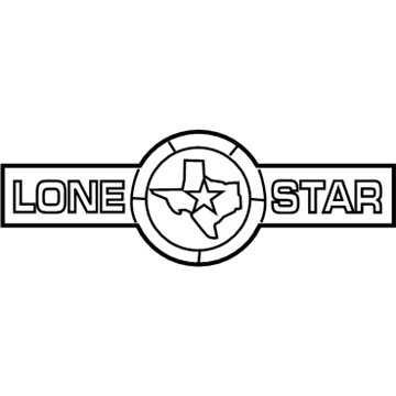 Ram 68149705AA NAMEPLATE Tailgate Lone Star