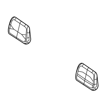 Mopar 5RQ23DX9AA Headrest Third Row Center