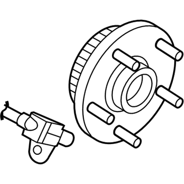 Mopar 68230055AB Hub And Bearing Brake Front