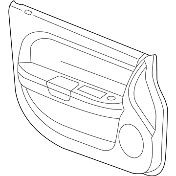 Mopar 1SX481L1AC Panel Front Door Trim