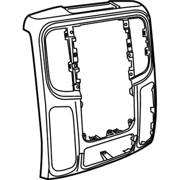 Ram 1VY911X9AB BEZEL Instrument Panel Center