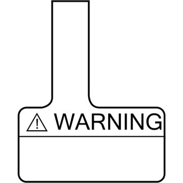 Jeep 68265143AA LABEL Air Bag Warning