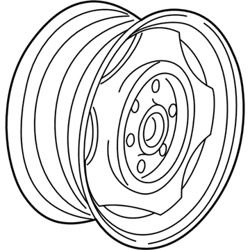 Dodge 52021865AA WHEEL Steel Spare