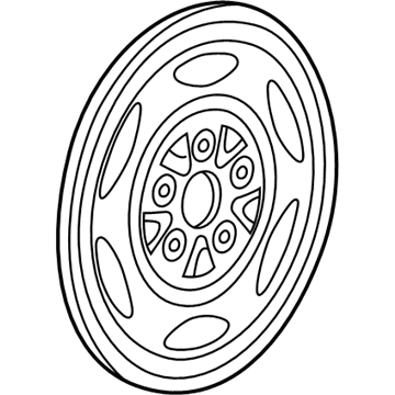 Dodge 52021864AA WHEEL Steel Spare