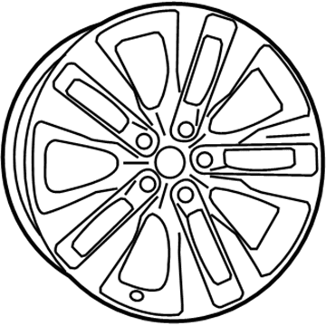 Dodge 5ZW66VXWAB WHEEL Aluminum