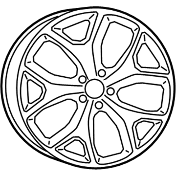 Dodge 1ZV91JXYAB WHEEL Aluminum