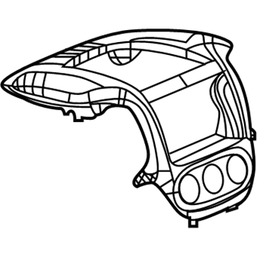 Ram 1YB13JXWAB BEZEL Instrument Panel Center