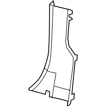 Mopar 1EB80DX9AA Molding C Pillar Lower