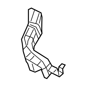 Jeep 68290347AB DUCT Floor Left