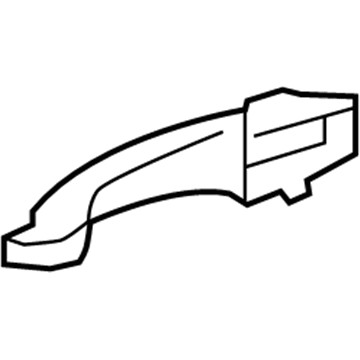 2012 Chrysler 200 Door Handle - 1KR96HBVAA