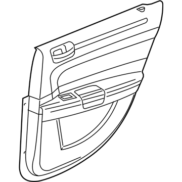 Chrysler 1CB061D1AB PANEL Rear Door Trim