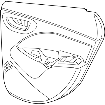 Mopar 1SX121X9AD Panel Rear Door Trim