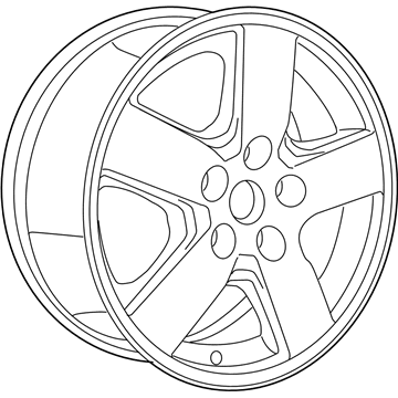 Dodge 1BK49SZ0AB WHEEL Aluminum