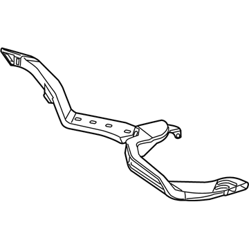 Ram 68148786AA DUCT Floor Rear