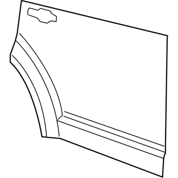 Mopar 68067464AB Panel Rear Door Outer Repair