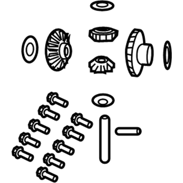 Jeep 68393984AA GEAR KIT Center Differential