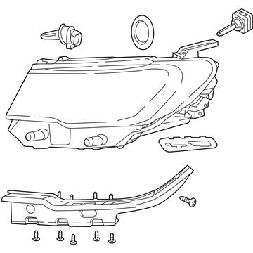 Jeep Compass Headlight - 55112715AE