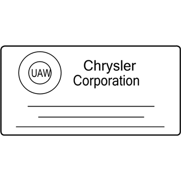 Ram 68202403AA LABEL Warning