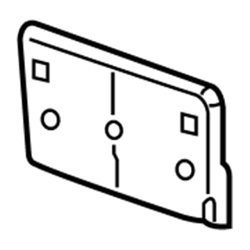 Chrysler 68259460AA LICENSE PLATE KIT Includes Screws