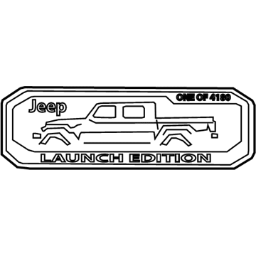 Jeep 68467213AA NAMEPLATE TAILGATE LAUNCH Lower Right